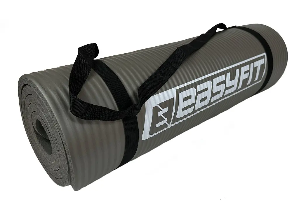 Килимок для фітнесу та йоги EasyFit NBR 10 мм Сірий (EF-1919-GY) - фото 13