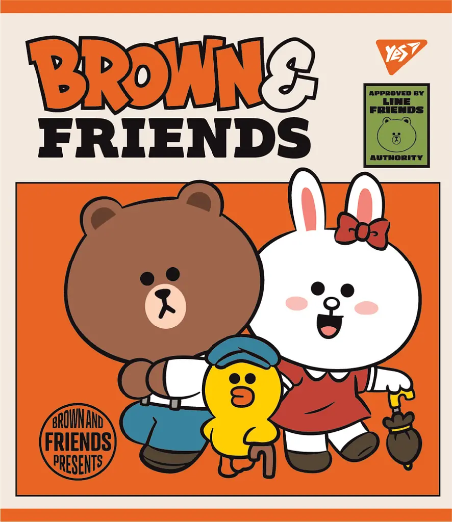 Зошит Yes Line Friends А5 в лінійку 12 аркушів (766806) - фото 3