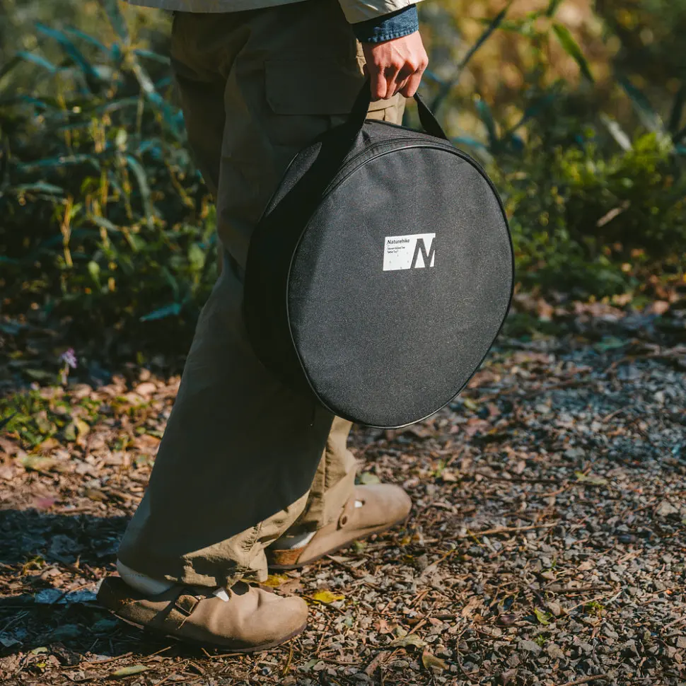 Настільна кругла піч Naturehike CNK2550CF010, 36*32.6*12 см, хромоване залізо - фото 10