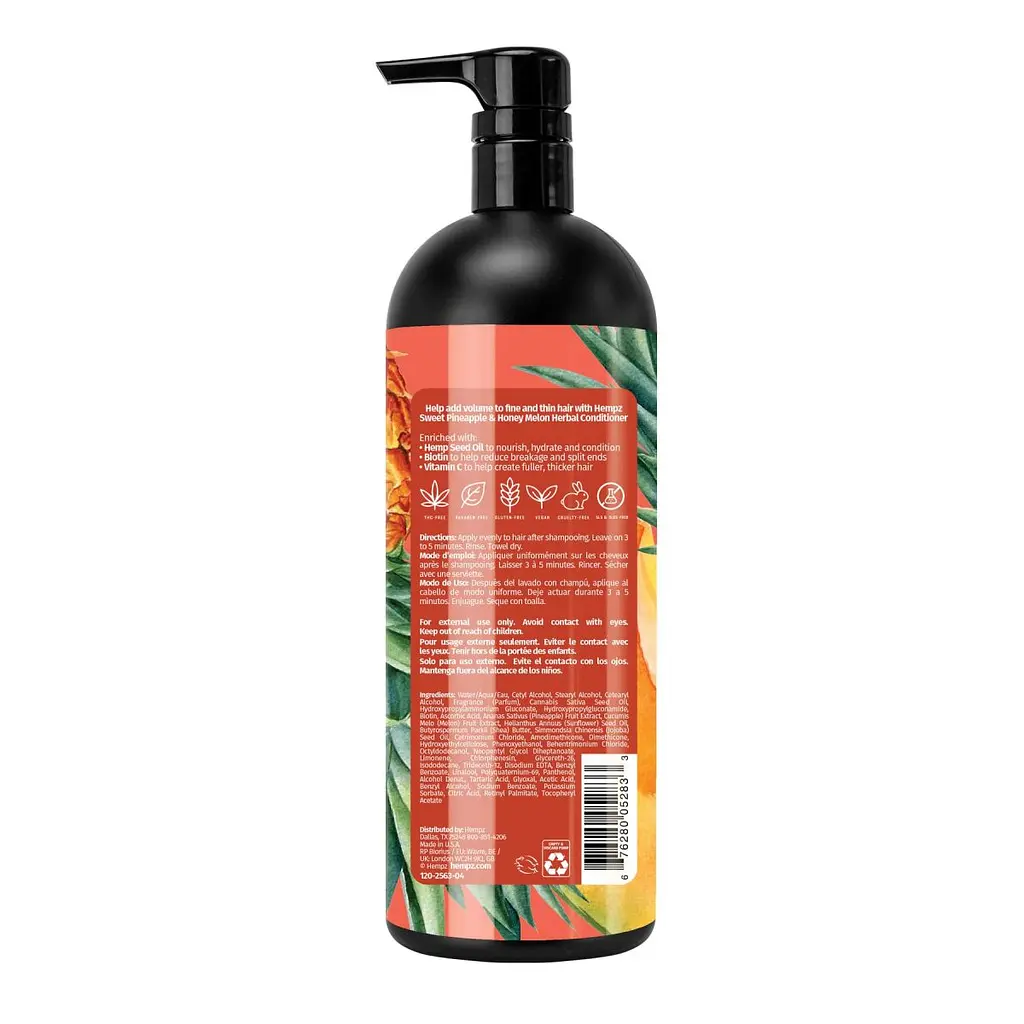 Кондиціонер "ананас-медова диня" для об'єму Hempz 1000 ml (2563-04) - фото 2
