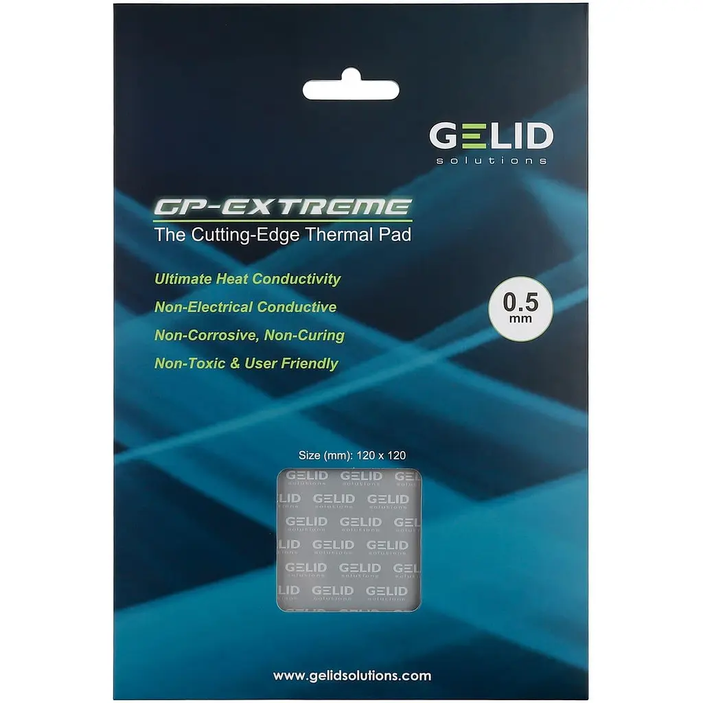 Термоінтерфейс Gelid Solutions GP-Extreme 120x120x0,5 мм TP-GP01-S-A - фото 4