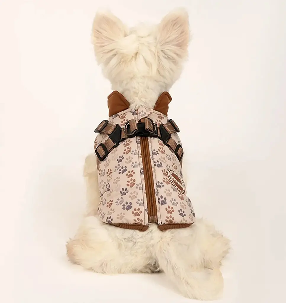 Зимова куртка для собак V.PET.B.R. Luxury Dog Jacket C519 Brown Paw - фото 5