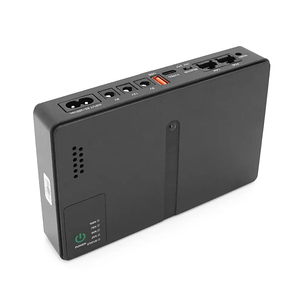 ДБЖ UPS-18W DC1018P YT45949 для роутерів/комутаторів/PON/POE-430, 5//9/12V, 1A, 11600MAh(знімні 4*2900MAh), Black, BOX - фото 4