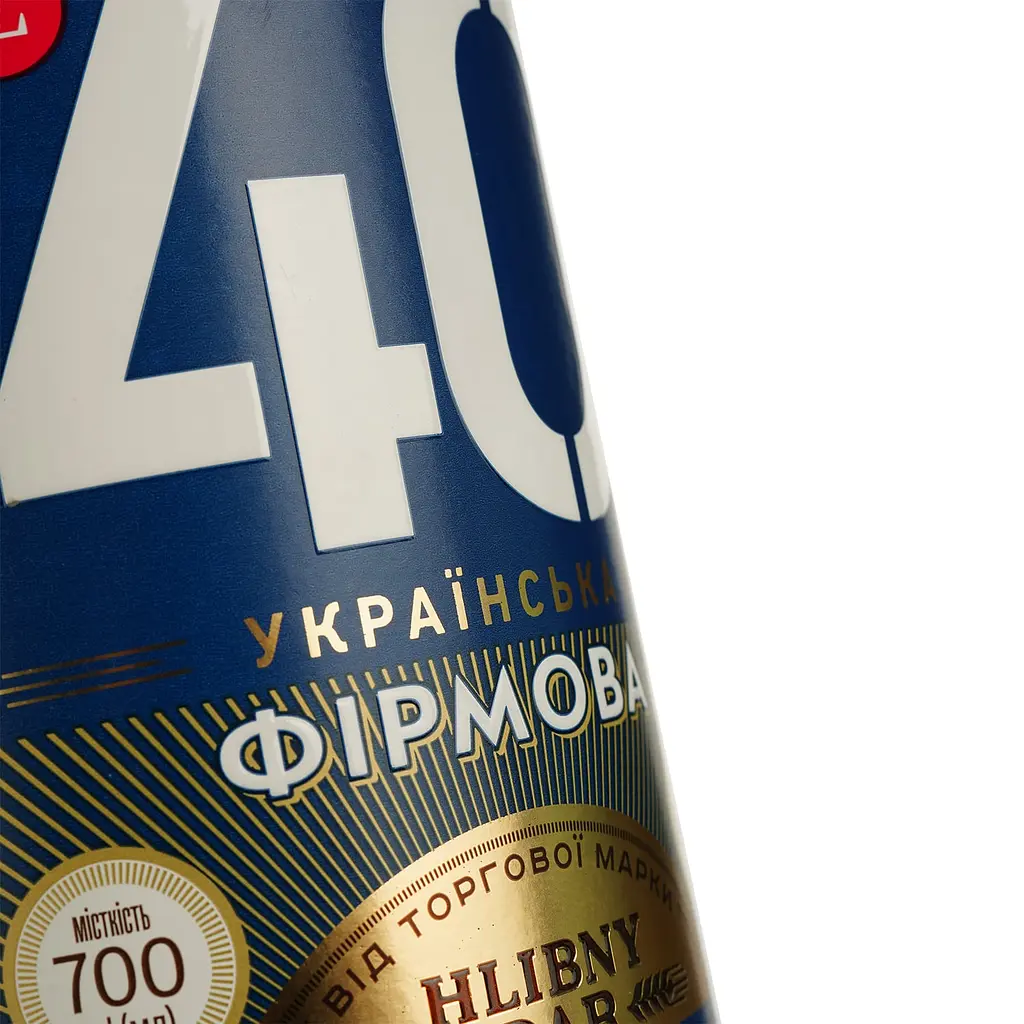 Упаковка горілки Hlibny Dar Українська Фірмова 40% 4.2 л (0.7 л x 6 шт.) - фото 4