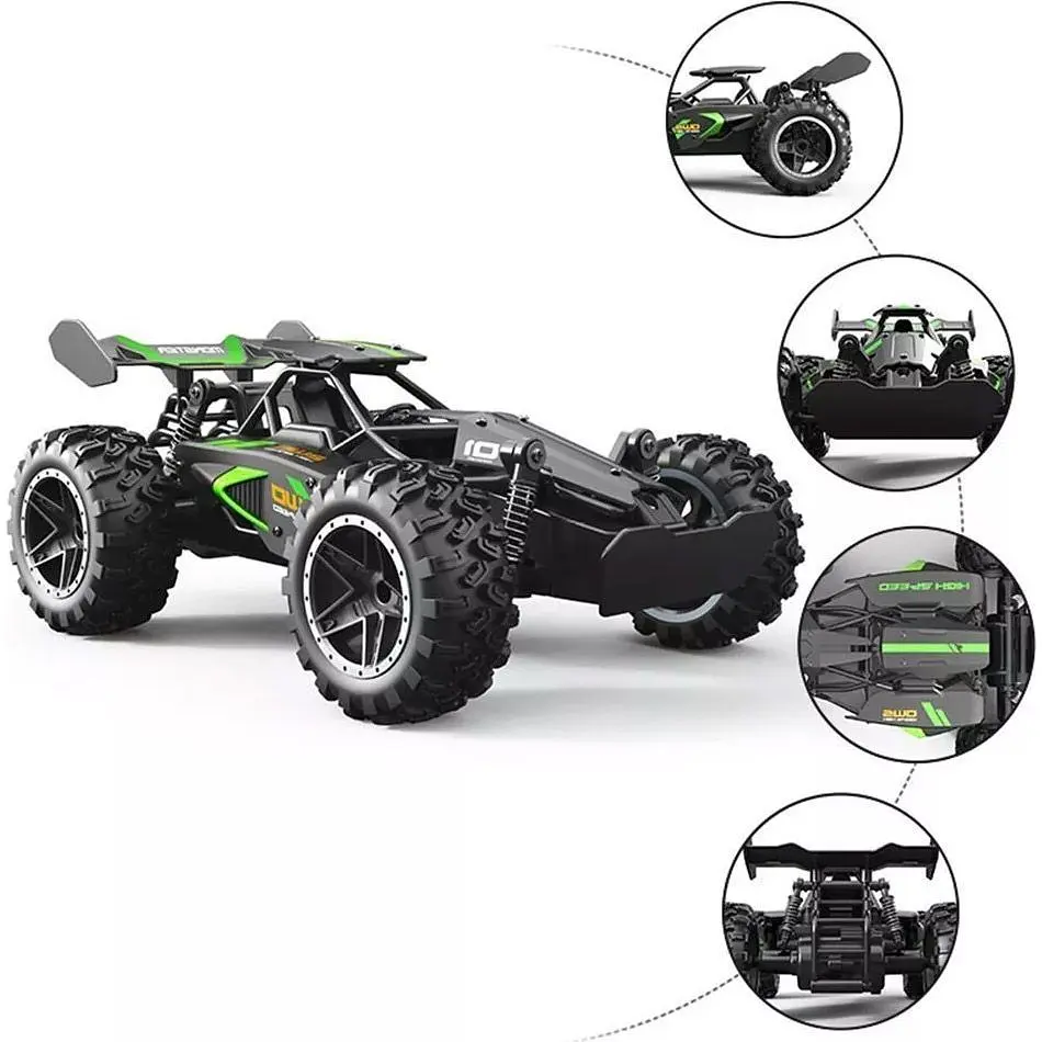 Машинка на радіокеруванні HOTDEER Off-Roader Black/Green [97474] - фото 6