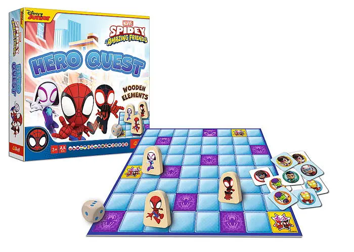 Настільна гра Trefl Квести для героїв. Дісней: Людина павук (Hero Quest. Disney: Spidey and his Amazing Friends) (02436) - фото 4