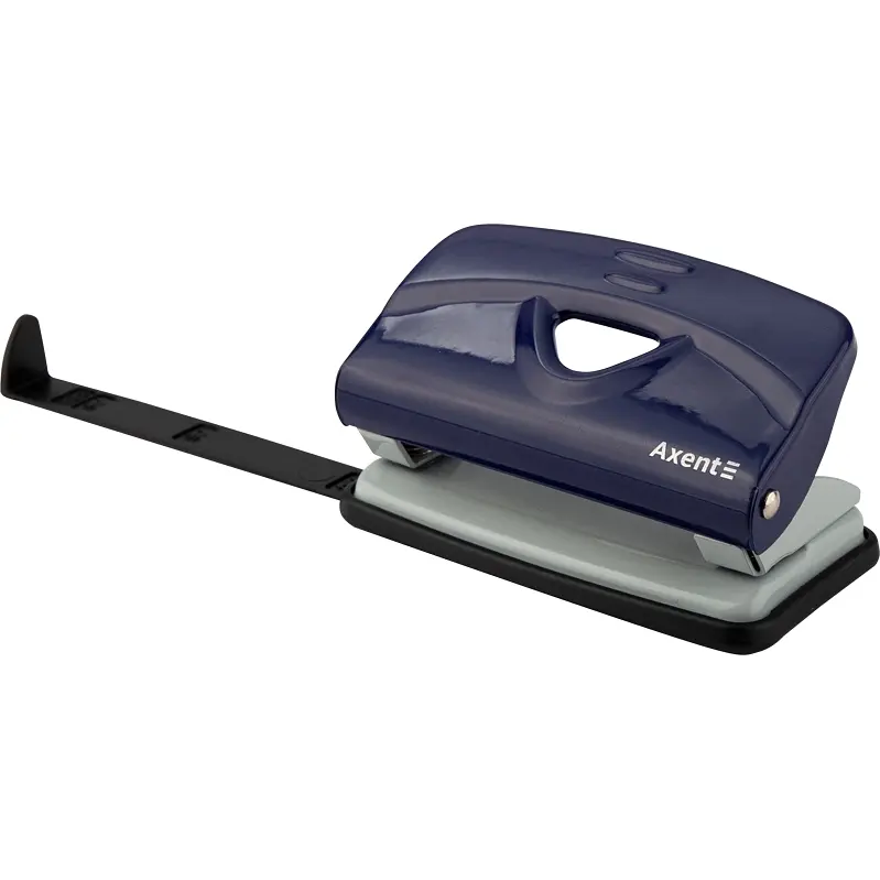 Діркопробивач для паперу Axent Exakt-2 металевий 10 аркушів синій (3910-02-A) - фото 2