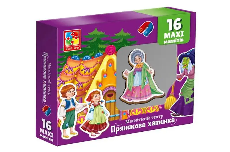 Настільна гра "Магнітний театр. Прянична хатинка" VT3206-54 VladiToys