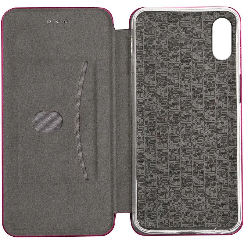 Кожаный чехол-книжка Classy для Apple iPhone X / XS (5.8) Бордовый - фото 3