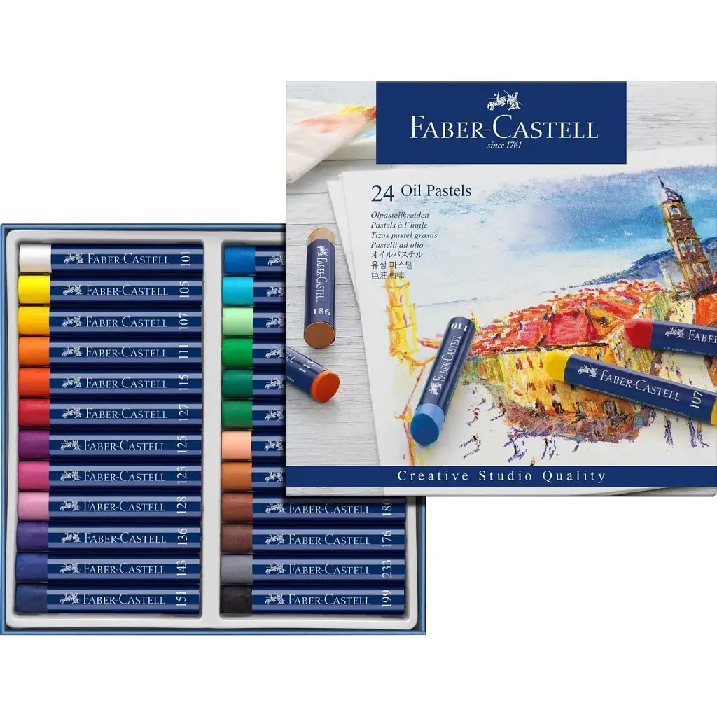 Пастель Faber-Castell Oil Pastels, 24 кольори, 127024 (5520) - фото 2
