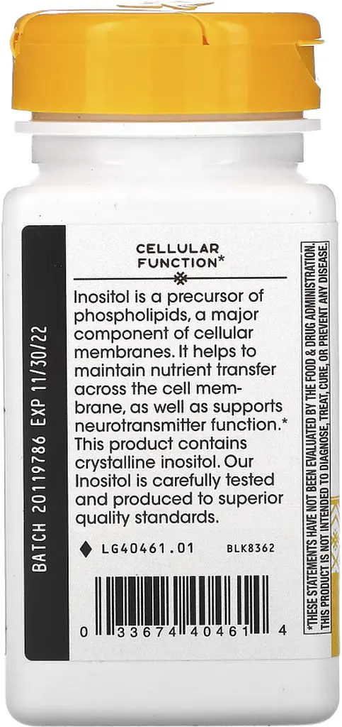 Вітаміни та мінерали Nature's Way Inositol 500 mg, 100 капсул - фото 3