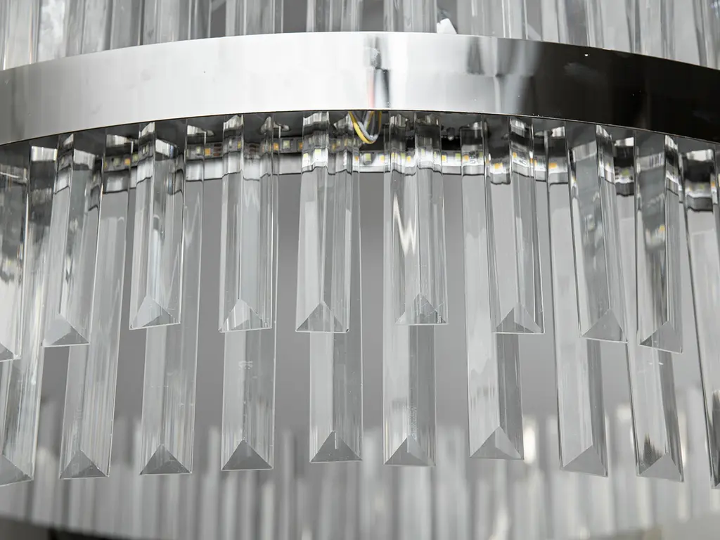Підвісний світильник LED Diasha 840/800CH 190W, хром, регульована висота, для вітальні, коридору - фото 4