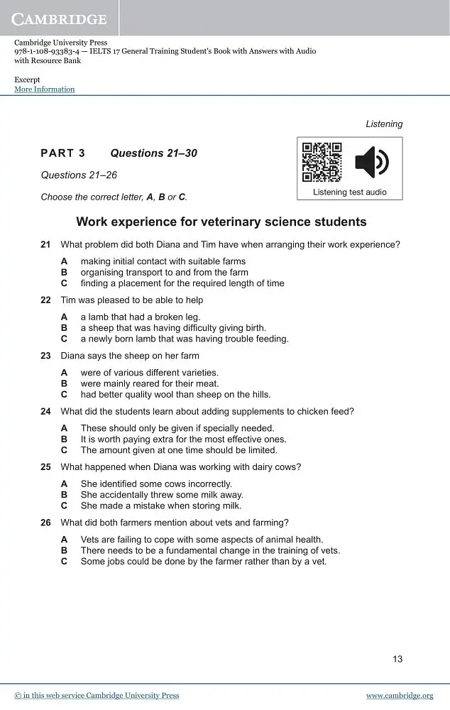 Cambridge Practice Tests IELTS 17 General with Answers, Downloadable Audio - фото 5