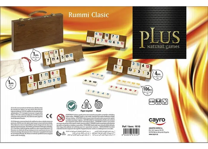 Настільна гра CAYRO Подарунковий Руммі в дерев'яному кейсі (Rummi Clasic wood, Rummikub) (1610) - фото 3