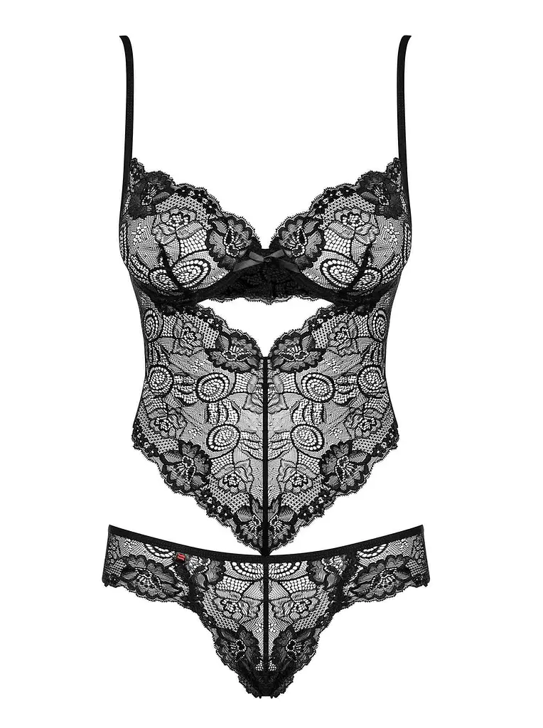 Боді Obsessive Alluria L/XL чорний - фото 5