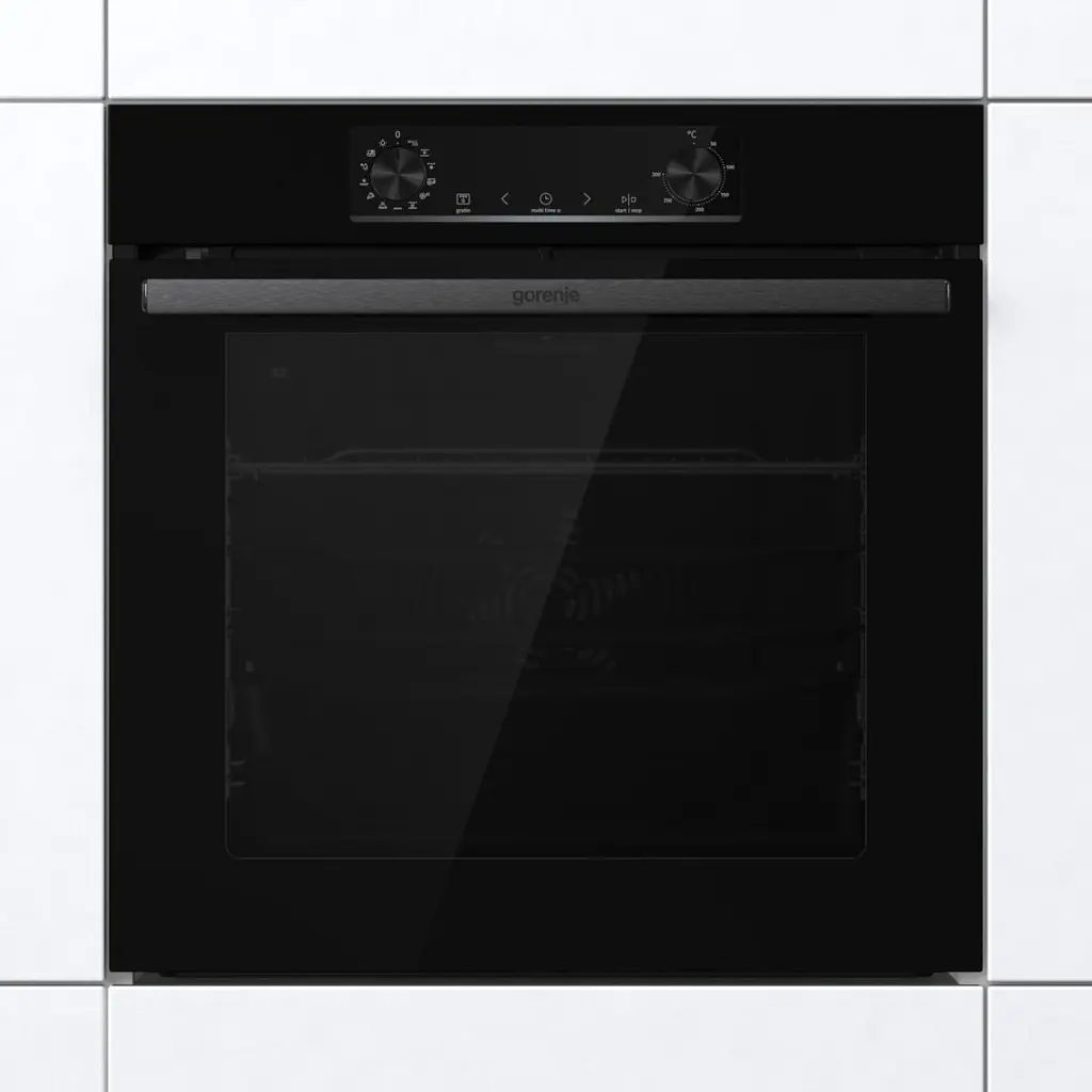 Духова шафа електрична Gorenje 77 л A+ пара дисплей піроліз чорний - фото 5