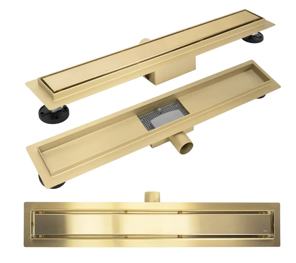 Душовий канал Rea Neox 60 см brushed gold REA-G4892