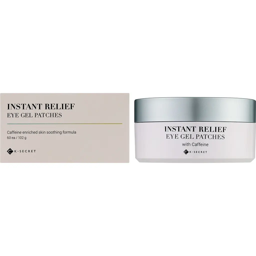 Патчі проти набряків K-Secret Instant Relief Eye Gel Patches With Caffiene 60 шт. 102 г - фото 2