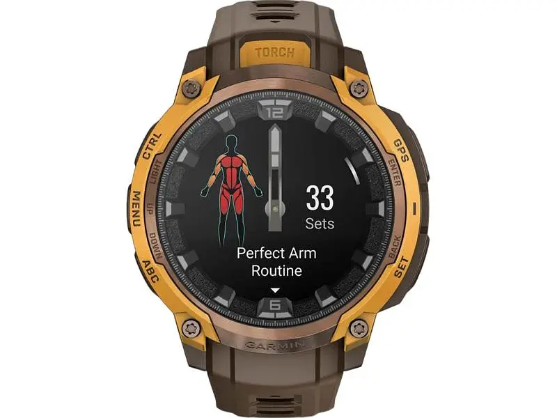Смарт-годинник Garmin Instinct Crossover AMOLED Bronze/Sunburst (010-03398-01) - фото 5