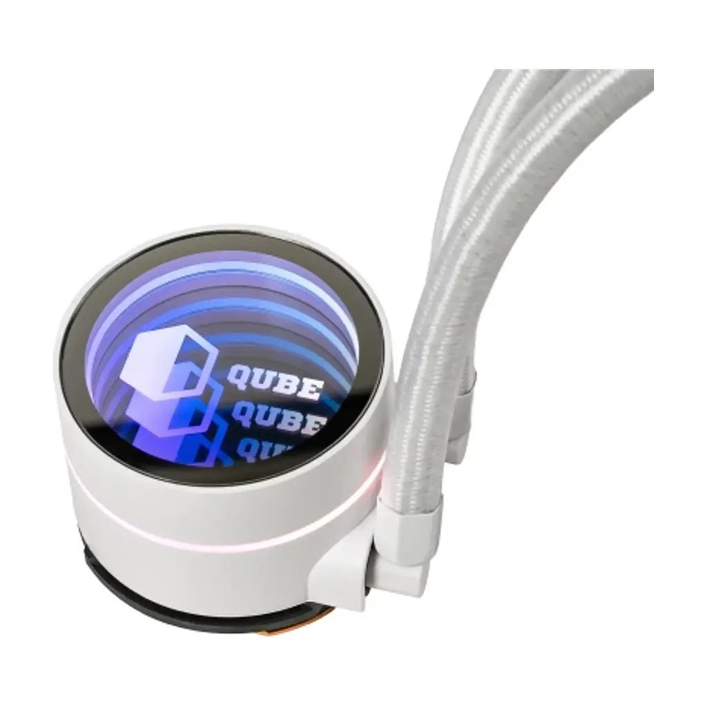Система рідинного охолодження Qube ZT-240 white - фото 2