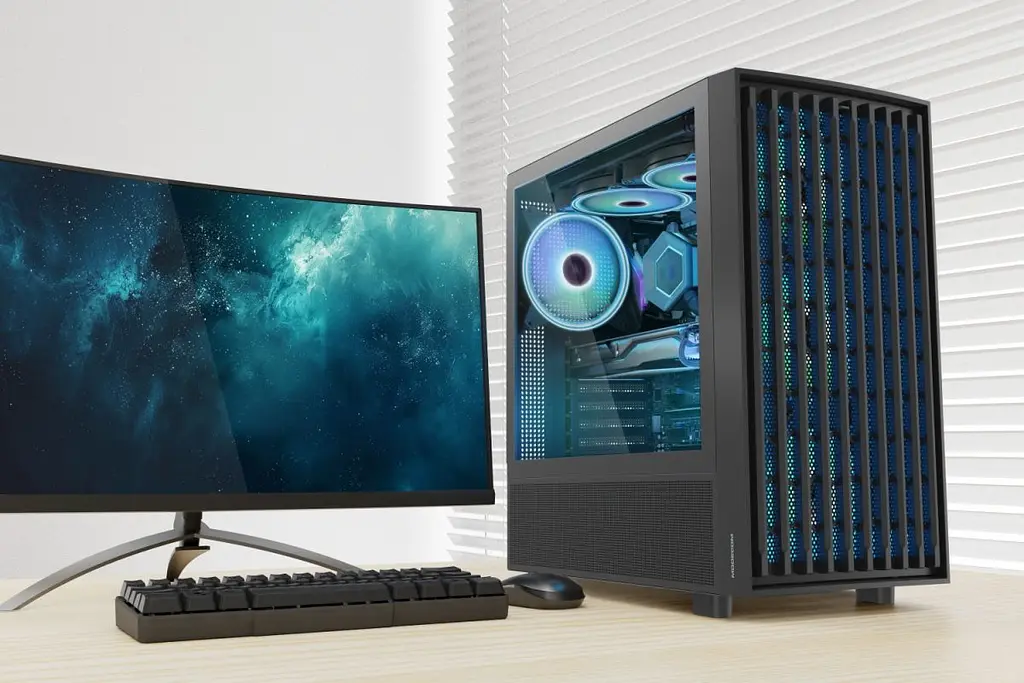 Корпус Modecom BREEZE BLACK USB 3.0x2 USB-Cx1 ARGB 4x140 мм fans без БЖ ATX (AT-BREEZE-MG-ARGB-10-0000) - фото 2