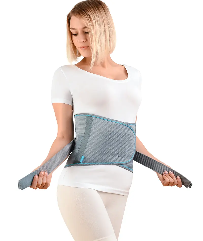 Корсет попереково-крижовий з тяговою сист. універсальний (сірий) розмір 1-3  2032  - фото 2