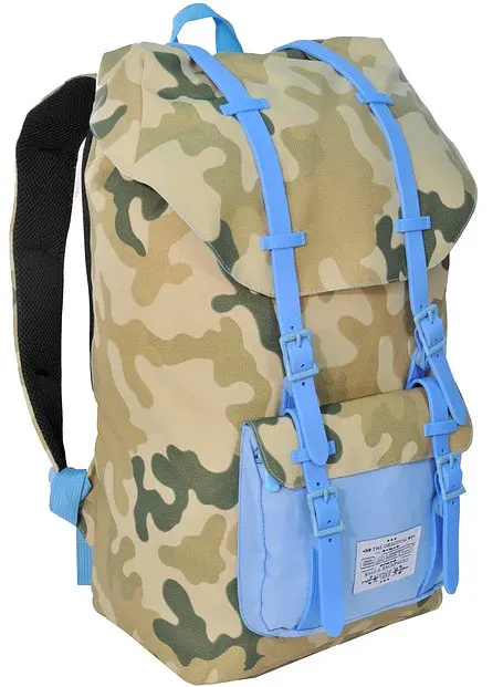Рюкзак для ноутбука 15,6 Paso CM-192B 25л Камуфляж/блакитний - фото 3