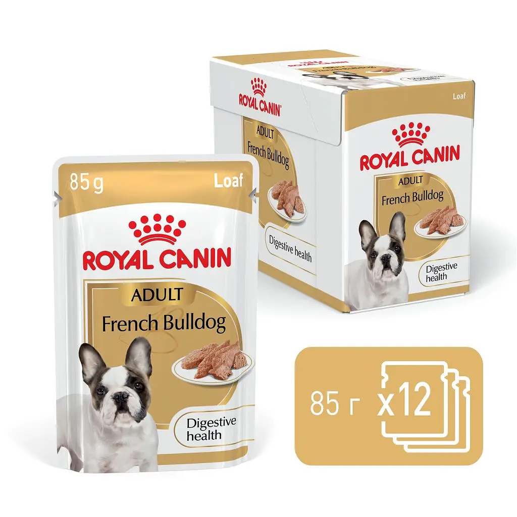 Набір вологого корму Royal Canin French Bulldog Loaf для собак породи французький бульдог 1.02 кг (12 шт. х 85 г) - фото 5