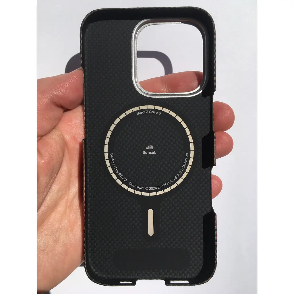Оригінальний протиударний чохол для iPhone 16 Pro Pitaka Tactile Woven Case Sunset (KI1601SU) - фото 5