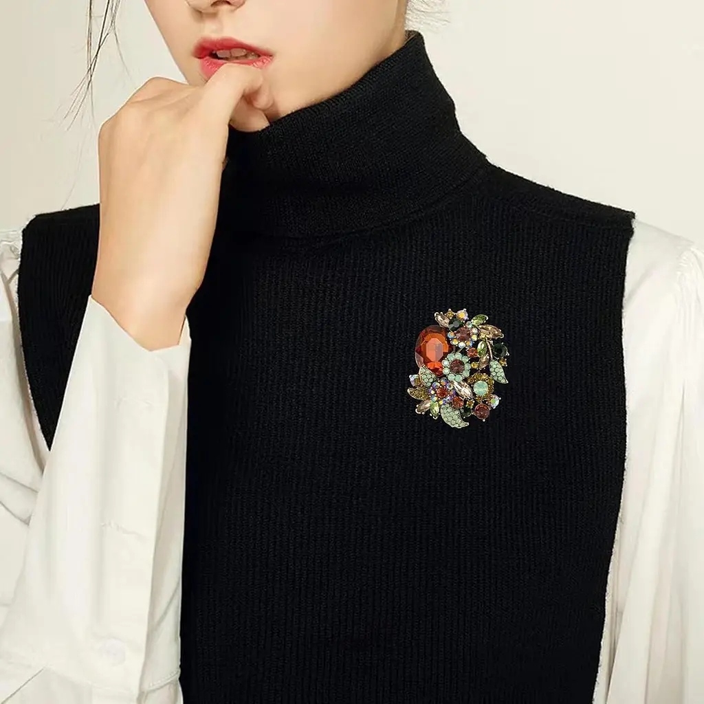 Брошка Квітка бурштин (84946885) - фото 4