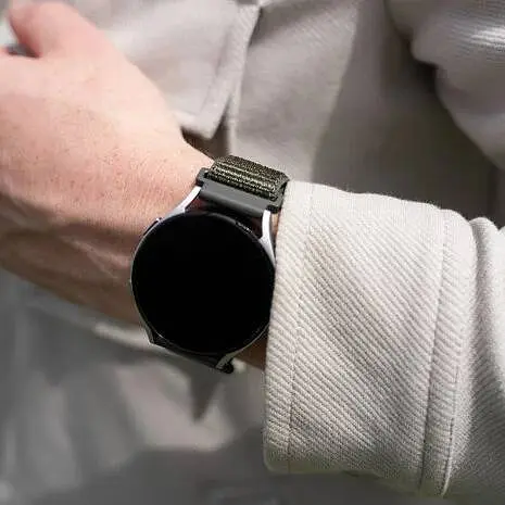 Ремінець нейлоновий на липучці BeWatch для Samsung Galaxy Watch 4/5/6 Хакі (1011316.4UW) - фото 5