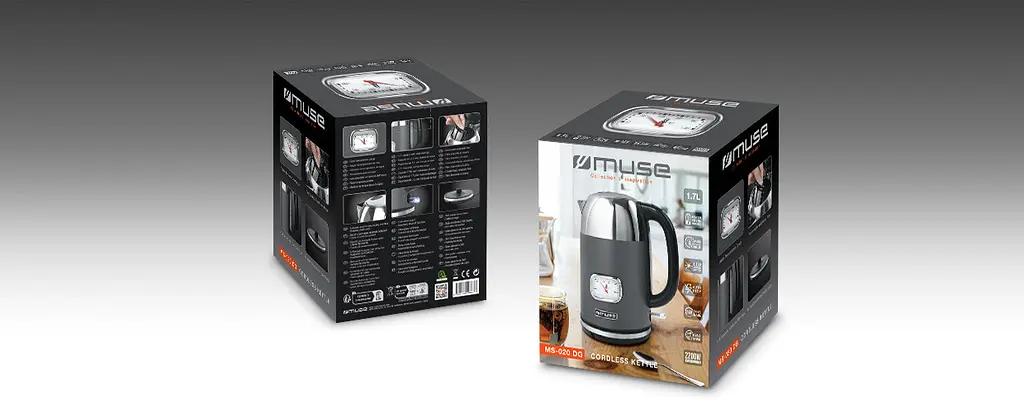 Чайник електричний Muse 1,7 л графіт MS-020 DG - фото 2