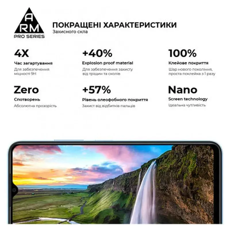 Скло захисне Armorstandart Pro ZTE Blade A54 4G Black (ARM70683) - фото 5