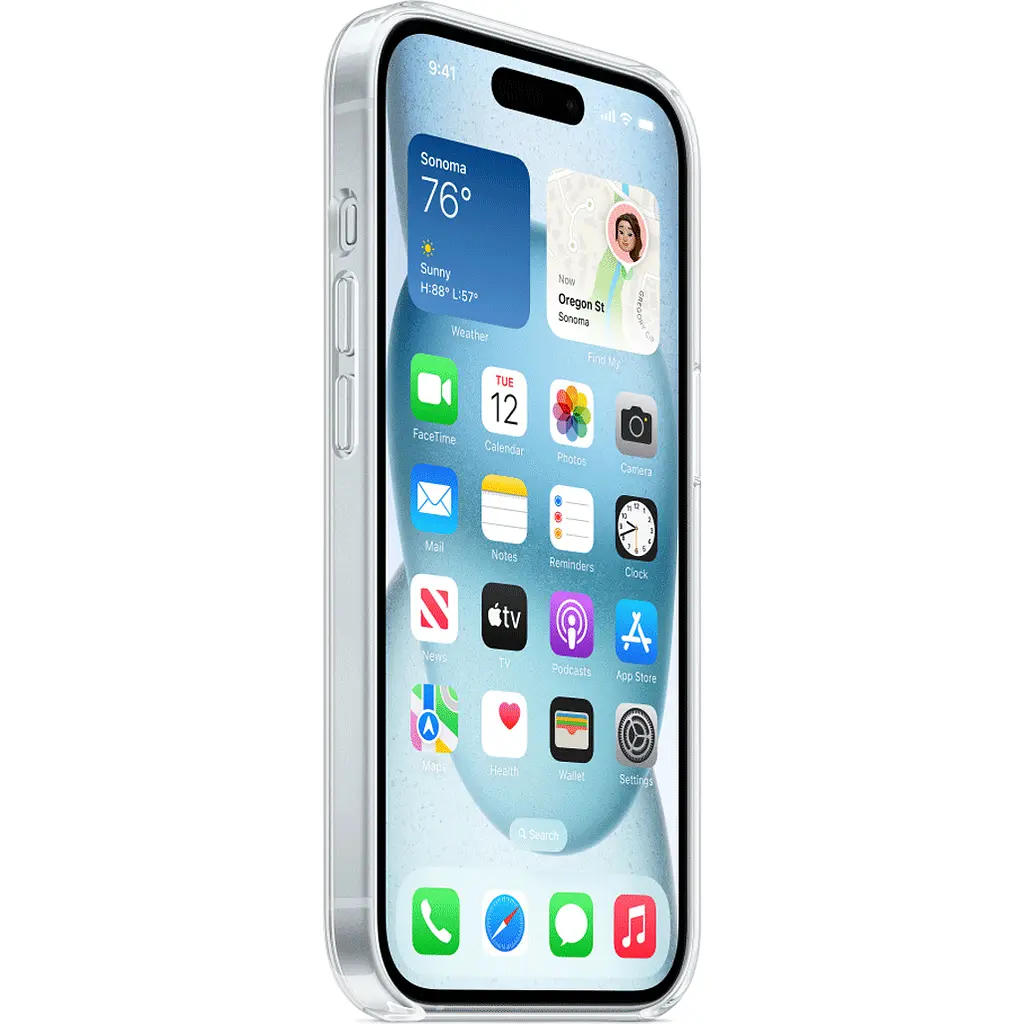Чохол Clear Case with MagSafe для Apple iPhone 15 Transparent AA [92696] - фото 2