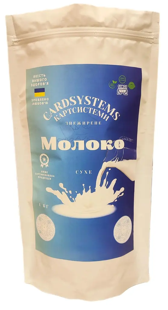 Сухе молоко знежирене, 1%, 1 кг
