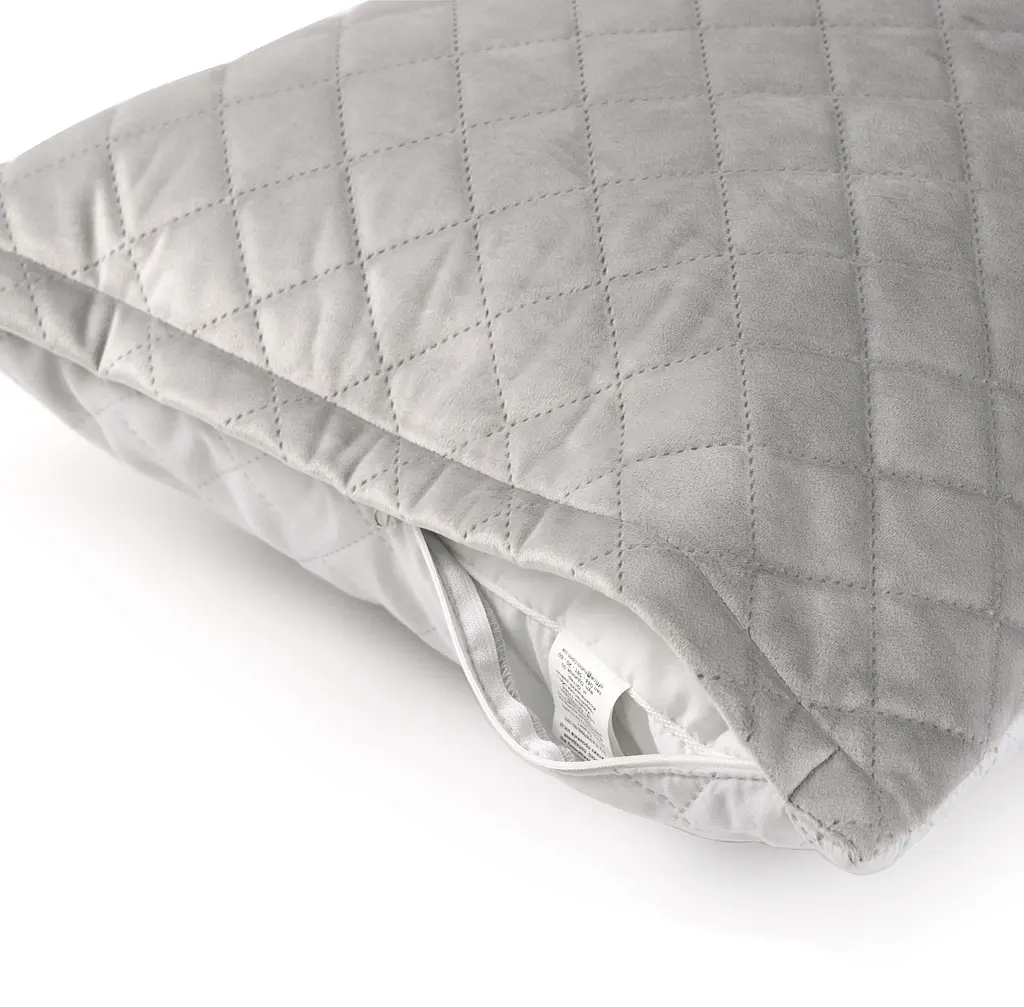 Чохол на подушку Руно 50х70 VeLour "Grey ромб" (382.55_Grey ромб) - фото 5