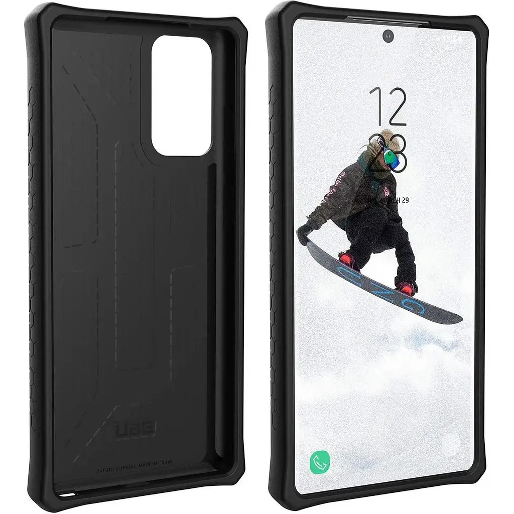 Оригинальный противоударный чехол UAG Monarch для Samsung Galaxy Note 20 (6.7") Carbon Fiber 212191114242 - фото 8