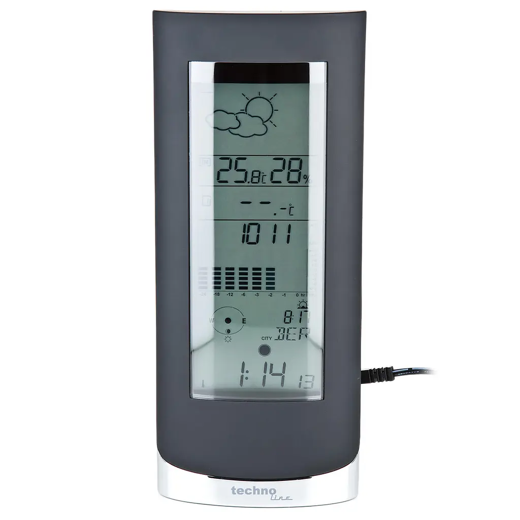 Метеостанція Technoline WS6501 Black Metall (WS6501), Чорний - фото 5