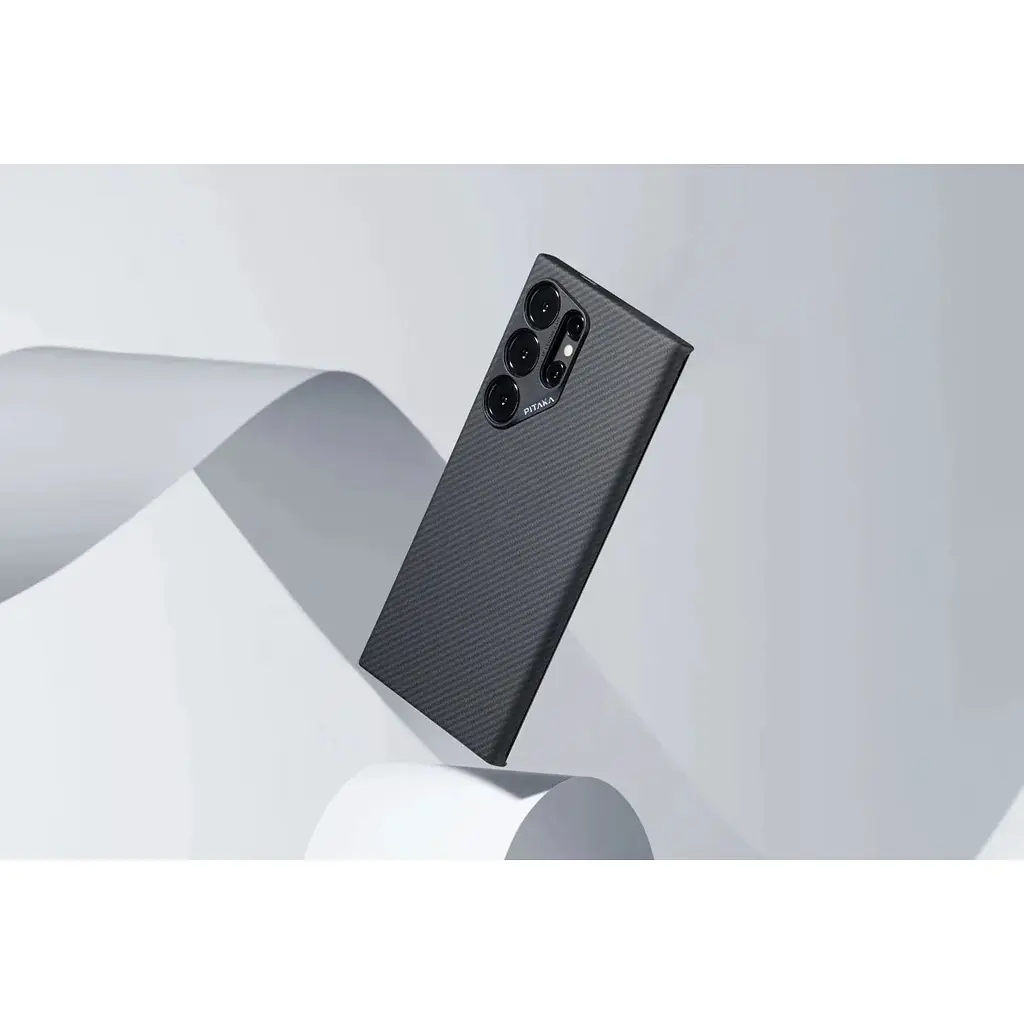Чохол-накладка Pitaka MagEZ Case 4 Twill Black/Grey для Samsung Galaxy S24 Ultra (KS2401U) - фото 7