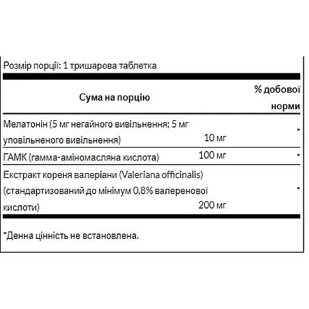 Добавка для якісного сну Swanson Comprehensive Sleep Formula 30 трирівневих таблеток (2022-09-0938) - фото 3