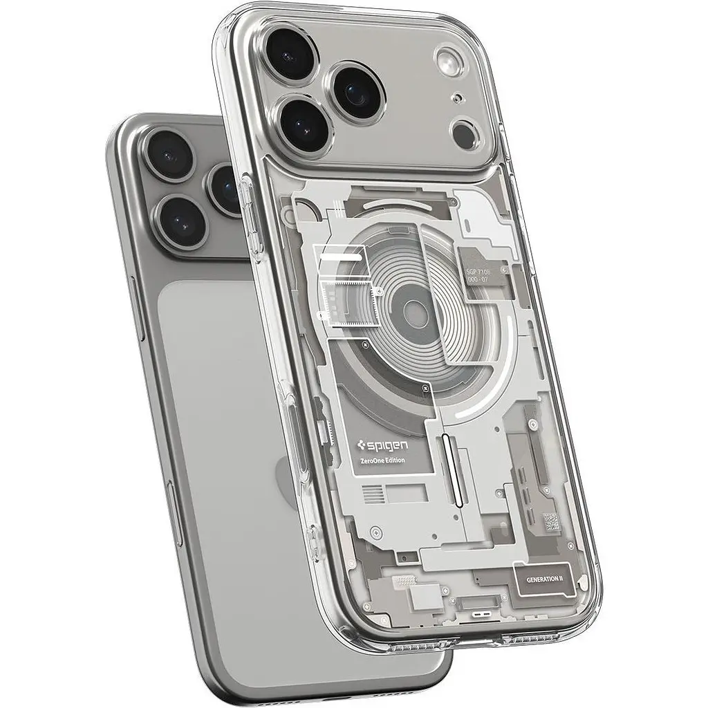Чохол Spigen Ultra Hybrid MagSafe Zero One для Apple iPhone 17 Pro Natural Titanium (ACS10352) [149403] - фото 4