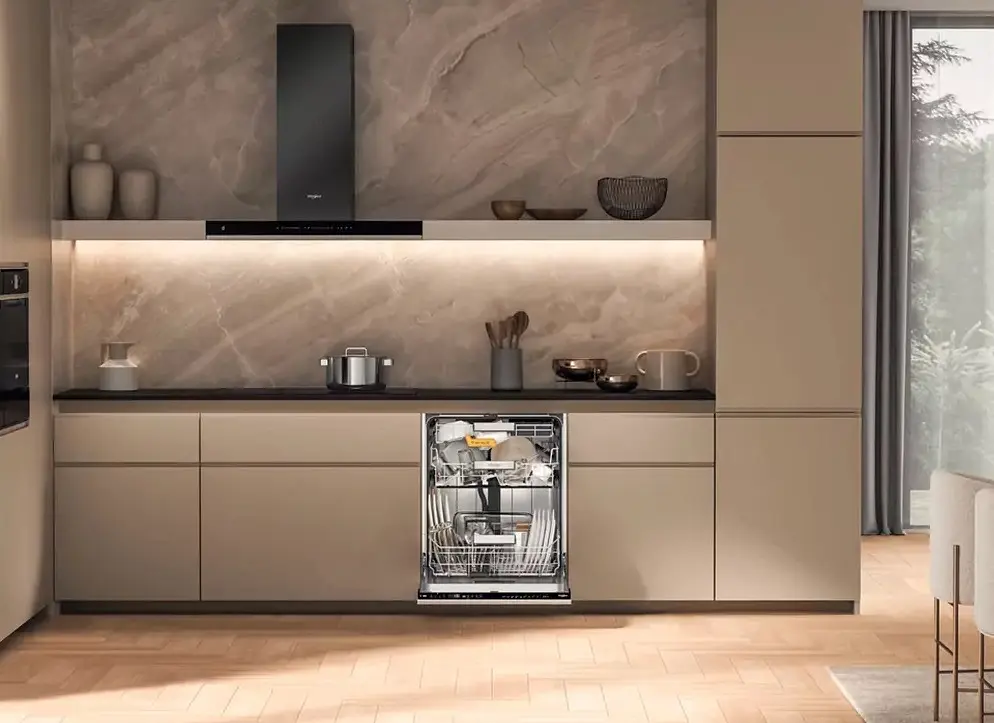 Посудомоечная машина Whirlpool встраиваемая, 14 комплектов A+++, 60 см, дисплей, белый - фото 2