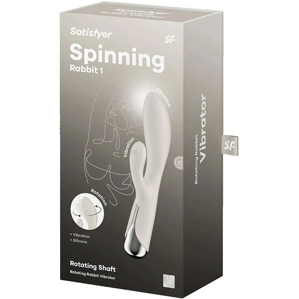 Вібратор-кролик Satisfyer Spinning Rabbit 1 Beige - фото 8