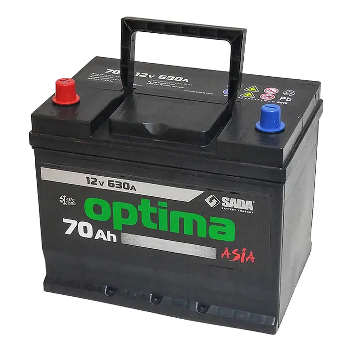 Автомобильный аккумулятор Optima Asia 6СТ-70 (+/-) 12В 70Ач 630А - фото 3