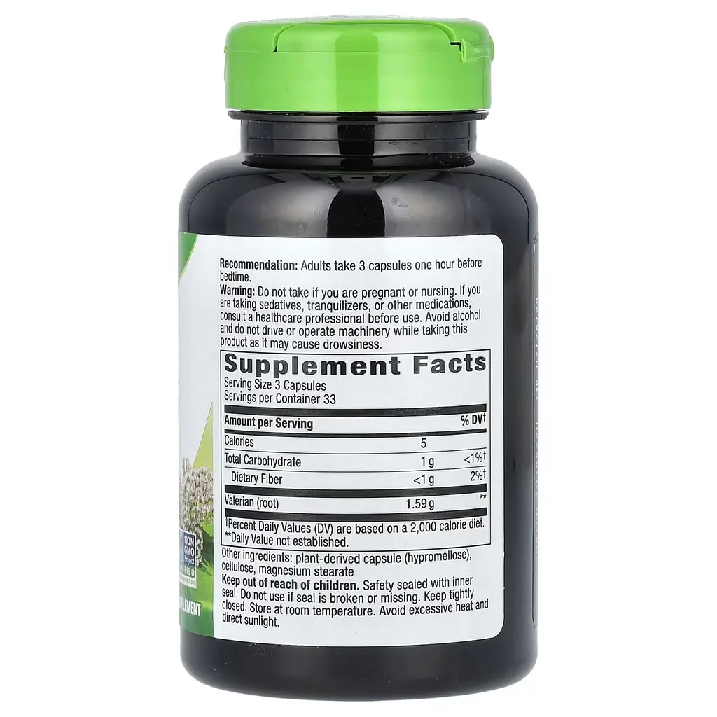 Корінь валеріани Nature's Way Valerian Root 1590 мг 100 веганських капсул   - фото 2