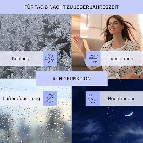 Кондиціонер мобільний Klarstein Grandbreeze Pro 4K 14 000 BTU/4,1 кВт (10035811) - фото 2