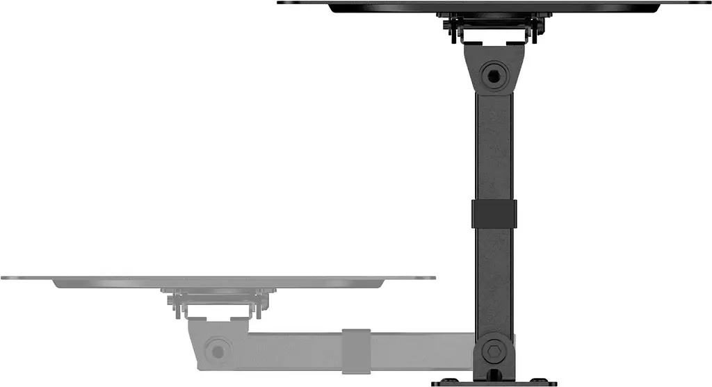 Кронштейн для ТВ AGN AGN43-221P з поворотом/одне коліно/23"-43"/30 кг/max.VESA 200x200/Чорний - фото 8