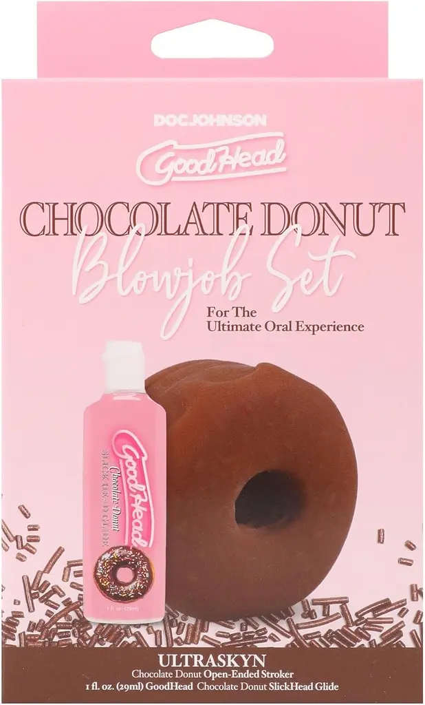 Набір для мінету Doc Johnson GoodHead Chocolate Donut - фото 5