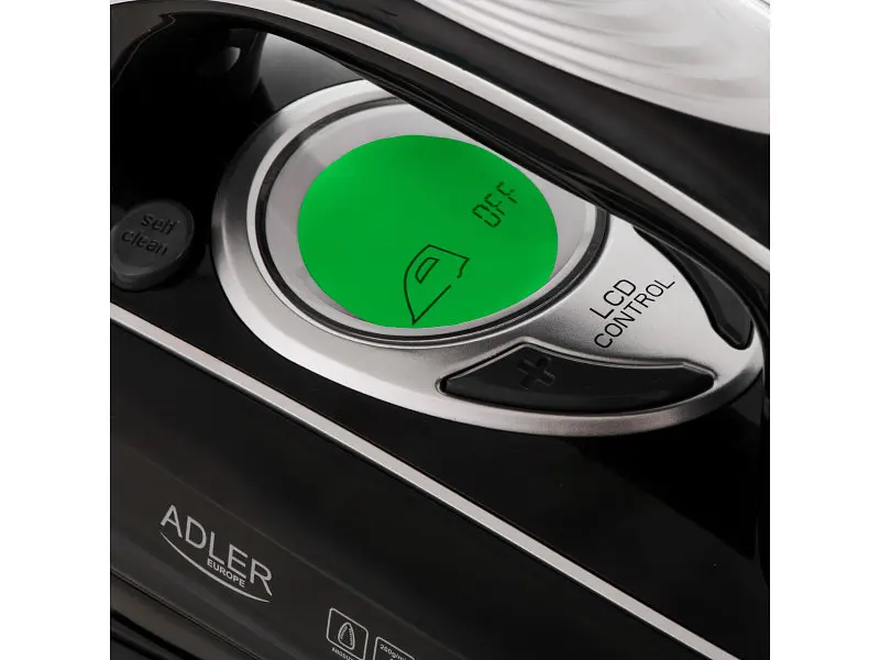 Праска з анодованою підошвою Adler AD 5054, потужна, 3000 Вт, паровий удар 260 г/хв, автовимкнення - фото 7