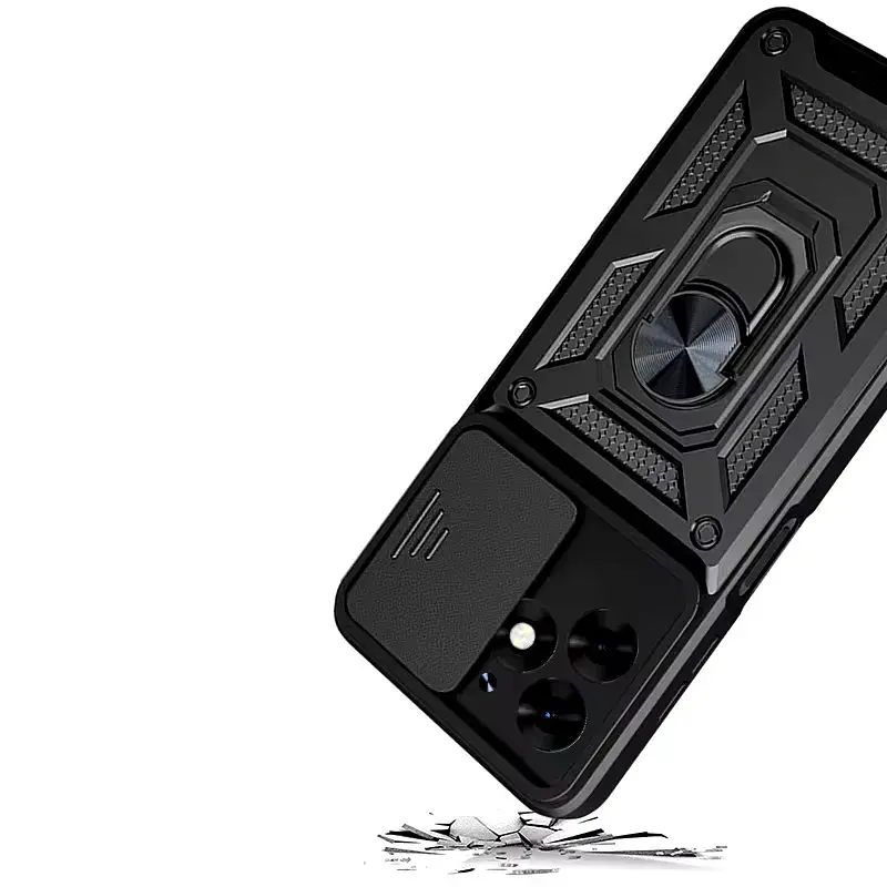 Панель BeCover Military для Tecno Spark 20 (KJ5n)  Black (712168) - фото 3